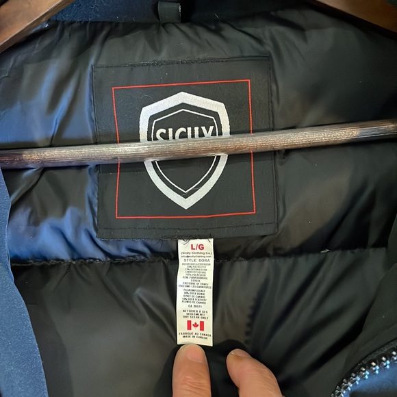 Sicily winter down coat with beautiful genuine fur trim hood - Picture 3 of 10